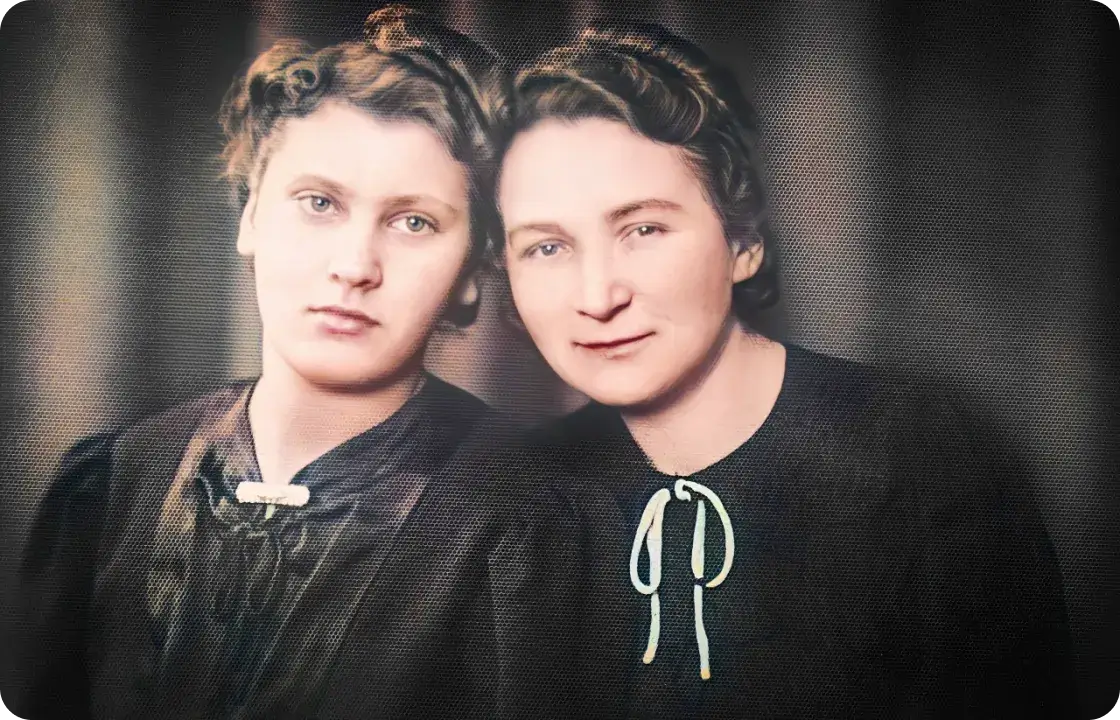 enhanced old blurry friends photos