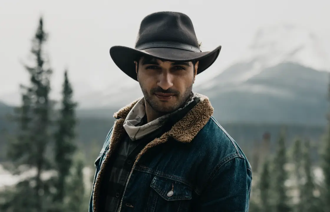 man headshot with murky color