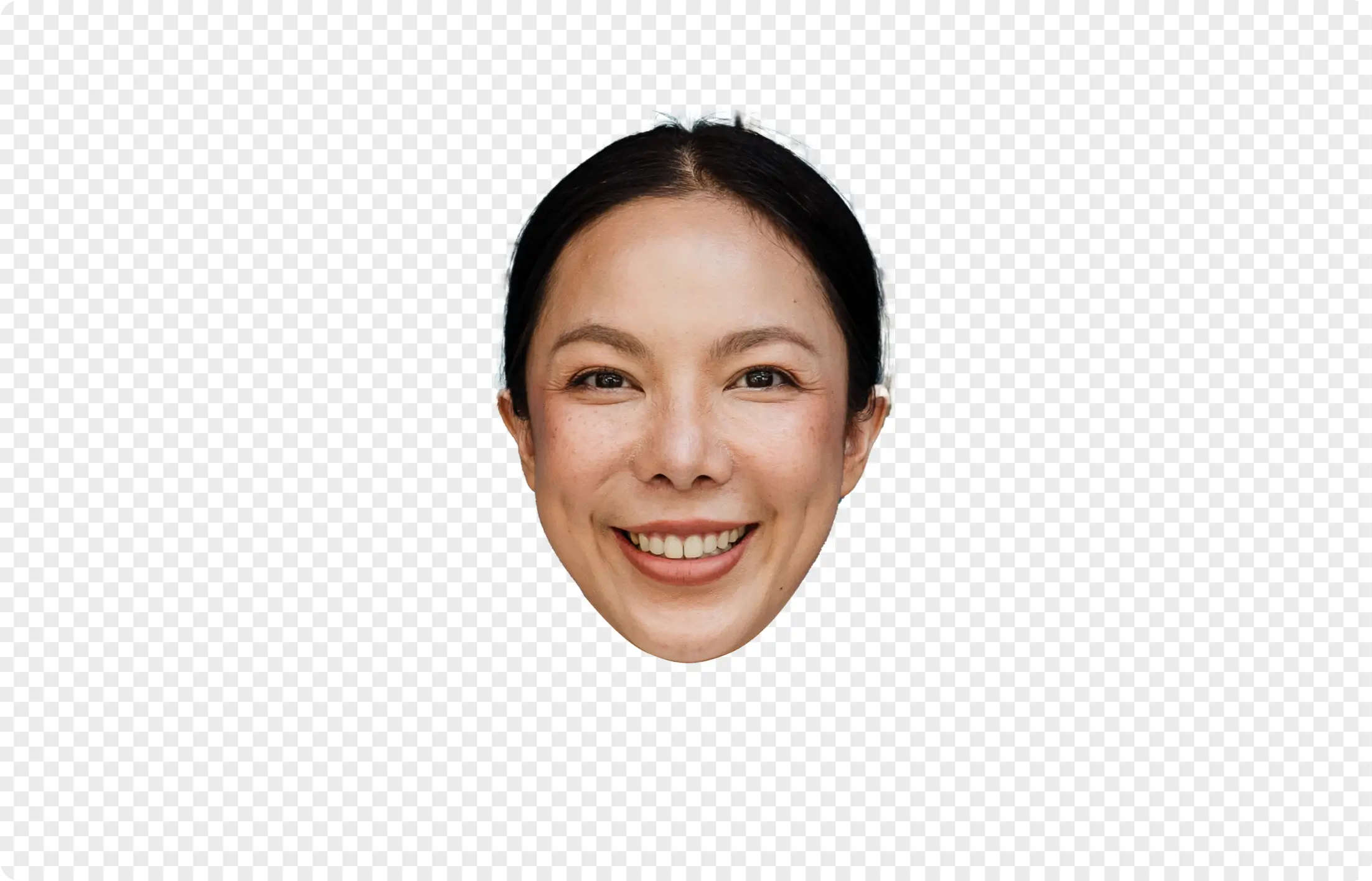 face cutout for woman