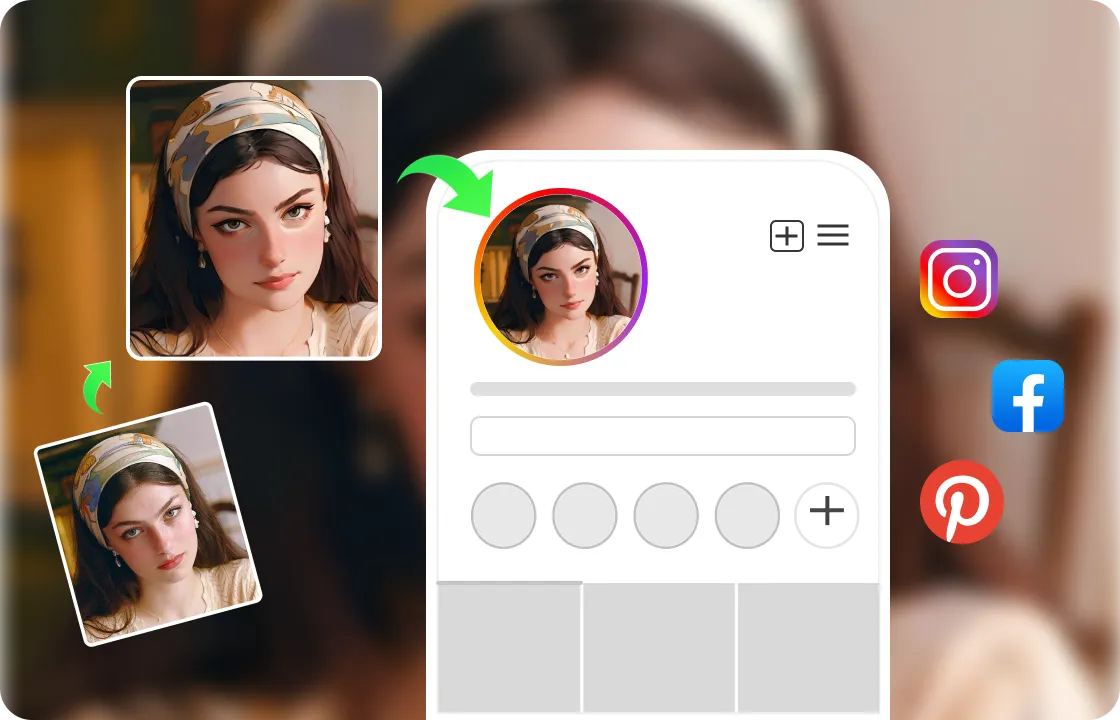 Generar imágenes de perfil animadas para redes sociales